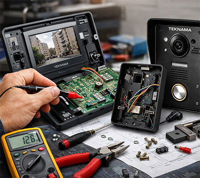 تعمیر آیفون تصویری تک نما