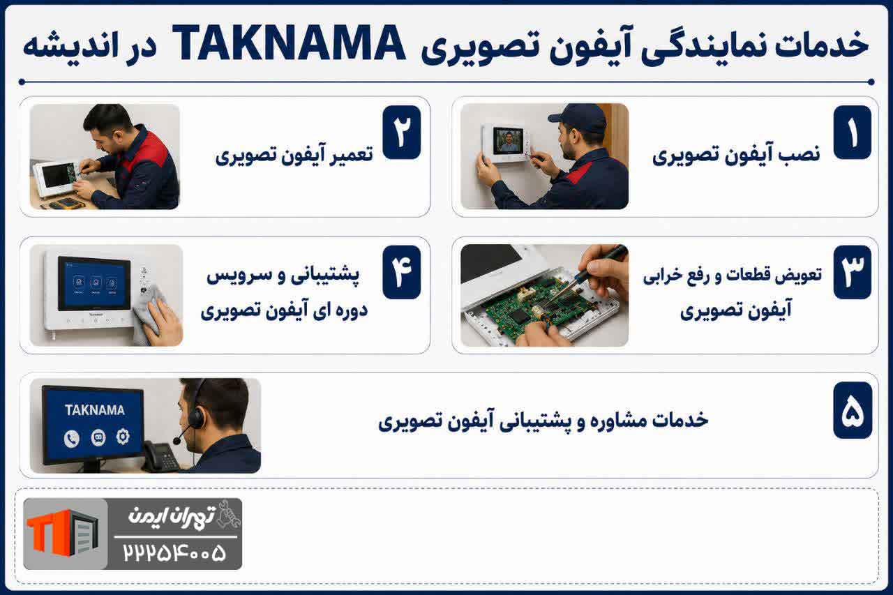 خدمات نمایندگی آیفون تصویری TAKNAMA در اندیشه