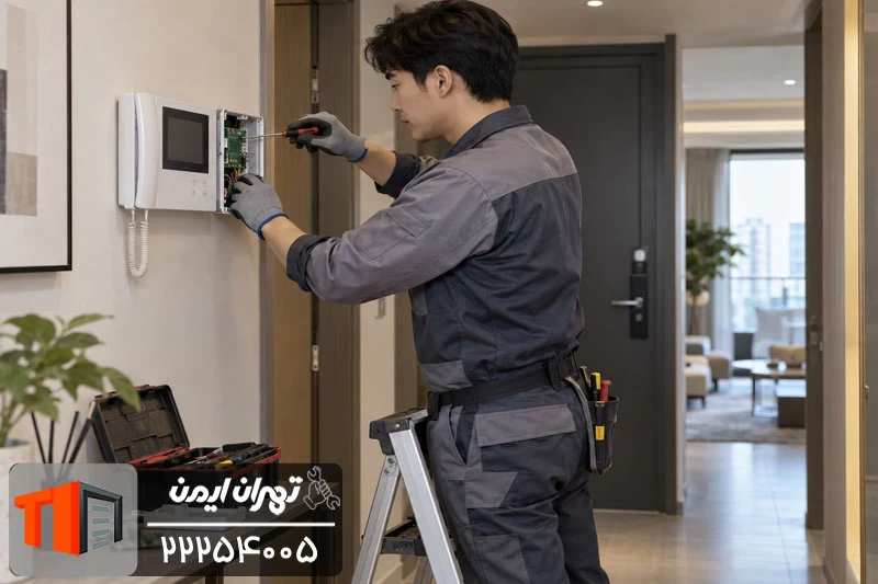 هزینه تعمیر آیفون تصویری کوماکس در نمایندگی کرج