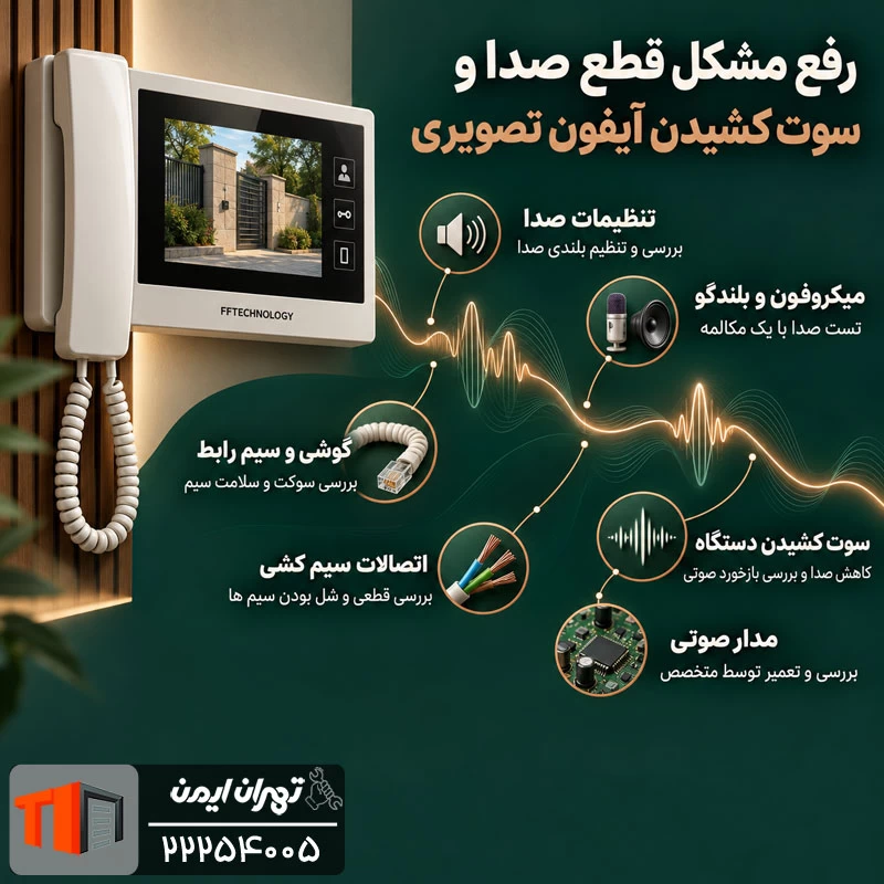 قطع شدن صدا یا سوت کشیدن دستگاه