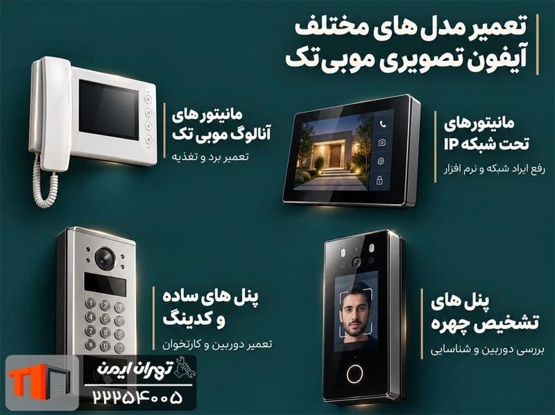 تعمیر مدل های مختلف آیفون تصویری Mobitech